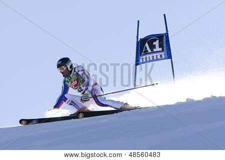 SOELDEN AUSTRIA 26 OCT, Gauthier DE TESSIERES FRA w race slalom gigant męskie na Ret