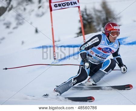 วินเทอร์การ์เดนา อิตาลี 18 2552 ธันวาคม Kjetil Jansrud (NOR) แข่งขันในออดี้ FIS อัลไพน์สกี W