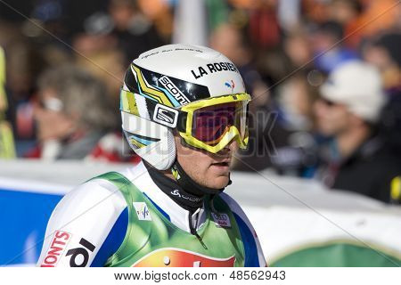 Rakousko SOELDEN OCT 26, Joel Chenal FRA soutěžit v závodě Pánská obří slalom na Rettenbach Gl