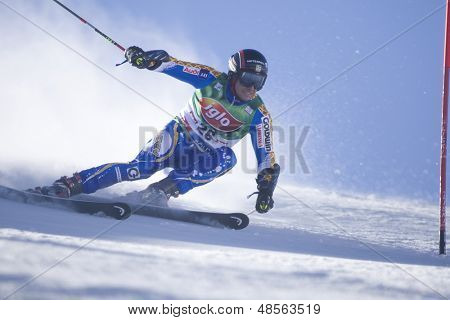 Sölden Österreich 26.Okt, Markus Larsson SWE im Wettbewerb auf dem Mens Riesenslalom-Rennen in der Rettenbac