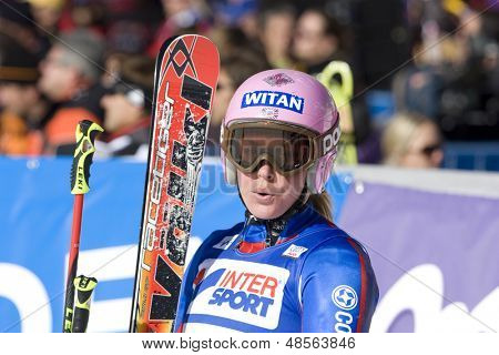 Rakousko SOELDEN Říj 25, Chemmy Alcott GBR soutěžit v závodě dámské obří slalom na Rettenbac