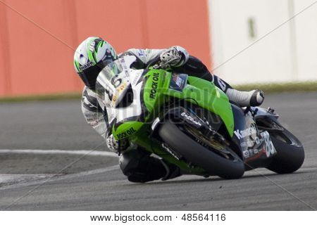 26 Září 2009; Silverstone Anglie: Rider číslo 86 Julien Da Costa FRA jezdí pro MSS Colchester Kawa