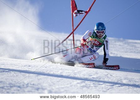 SOELDEN ออสเตรีย 26 oct, Benni Raich AUT แข่งขันในการแข่งขันสลาลอมยักษ์ในขณะที่ Rettenbach G