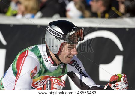 SOELDEN AUSTRIA OCT 26, Christoph Gruber AUT concorrenti nella gara di slalom gigante mens presso il Rettenba