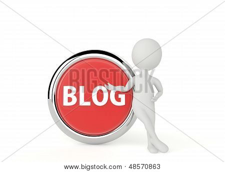 3 차원 인간 형 캐릭터 선물 귀하의 블로그