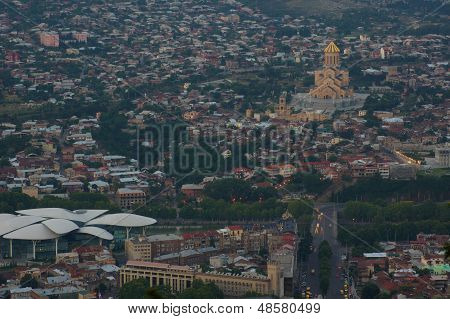 Tbilisi Night Overview