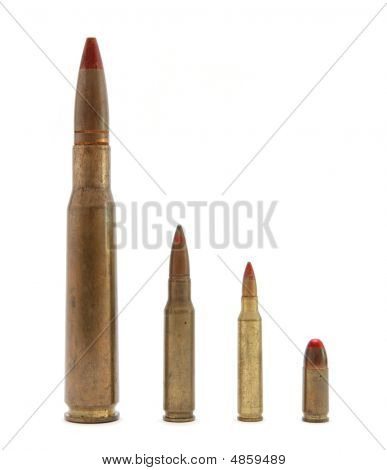 ตลับติดตามสี่ของ Calibers ต่าง ๆ ที่แยกต่างหาก