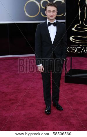 Daniel Radcliffe at the 85th Annual Academy Awards Arrivals, Dolby Theater, Hollywood, CA 02-24-13
