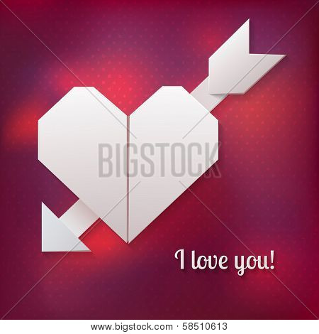 Paper Hearts, Vector Illustration