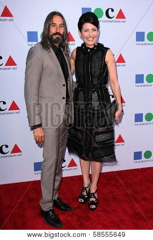 Lisa Edelstein and Robert Russell at the MOCA Gala, MOCA Grand Avenue, Los Angeles, CA 04-20-13