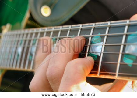 Fingersetting no pescoço de guitarra