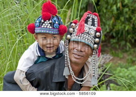 Portrait Boy aus Asien, akha