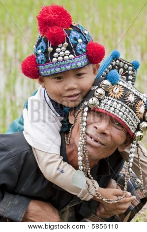 Portrait Boy aus Asien, akha