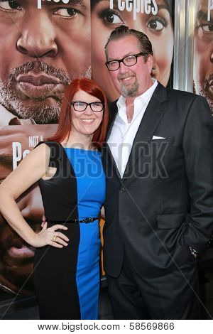 Kate Flannery and guest at the 