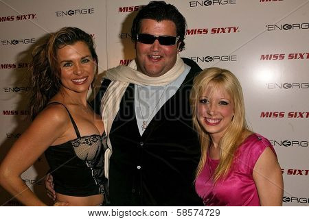 Alicia Arden, Jason Davis and Courtney Peldon at the Miss Sixty and Energie Cocktail Party in West Hollywood, CA 10-21-2004