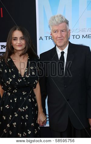 David Lynch and Emily Stofle at the AFI Life Achievement Award 