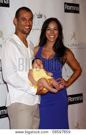 Victoria Parsons Gracie and Ryron Gracie with baby at the 2013 Plush Show, Hyatt Regency Century Plaza Hotel, Century City, CA 06-09-13