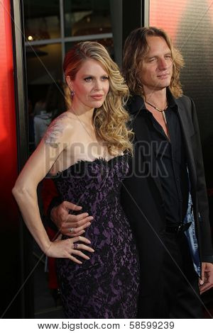 Kristin Bauer van Straten and husband Abri van Strate at the 