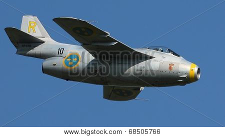Swedish Saab 29 Tunnan Fighter