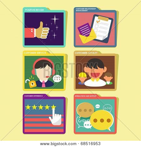Customer Experience Concept In Flat Design