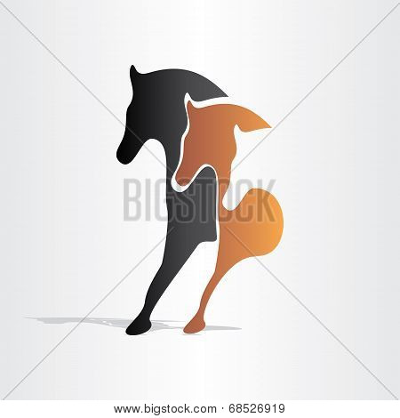 Horses Running Design