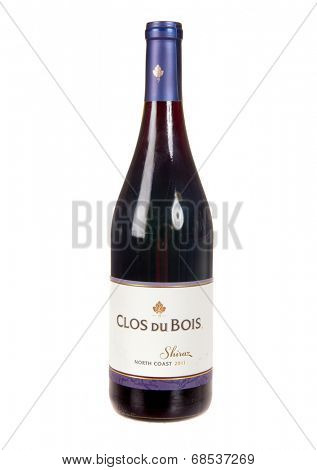 HAYWARD, CA - July 16, 2014: 2011 Clos Du Bois North Coast Shiraz wine