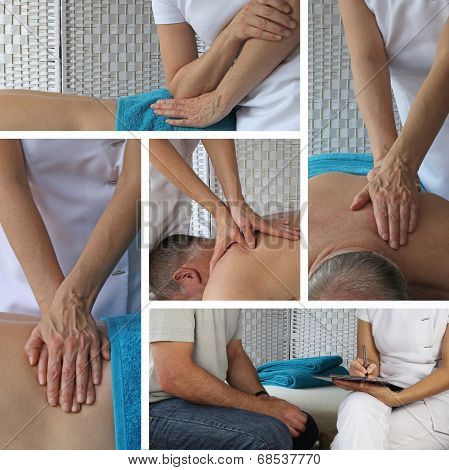 Body Massage Collage
