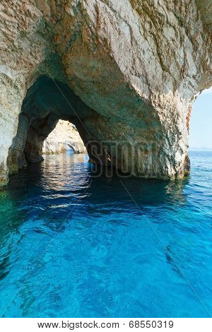 The Blue Caves In Zakynthos (greece)