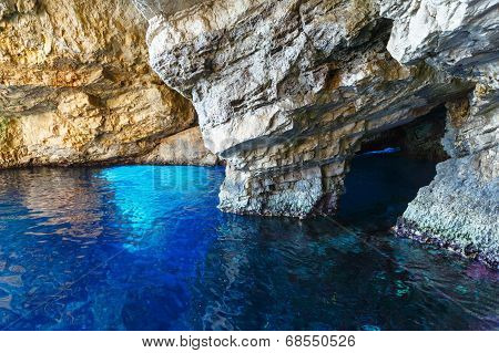 The Blue Caves In Zakynthos (greece)