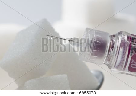 Insulin Drop On Sugar