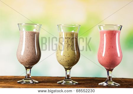 Healthy Diet, Protein Shakes And Fruits