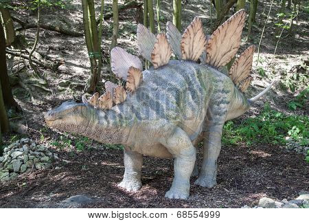 Realistic Model Of Dinosaur Stegosaurus