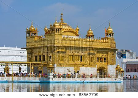 Golden Temple In Amritsar, Punjab, India.