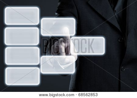 Infogram Touchscreen Display With Copy Space