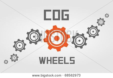 Cog wheels background