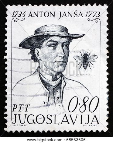 Postage Stamp Yugoslavia 1973 Anton Jansa, Teacher