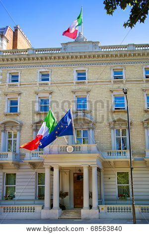 LONDON, UK - JUNE 3, 2014 Spanish Embassy