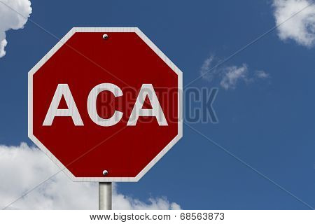Stop Aca Sign