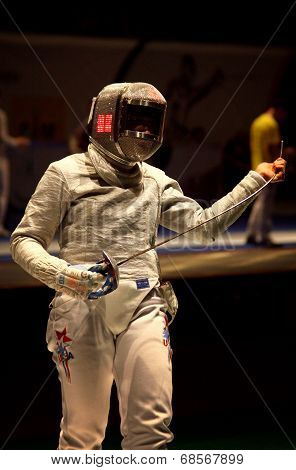 Sabre Fencer Mariel Zagunis Of Usa