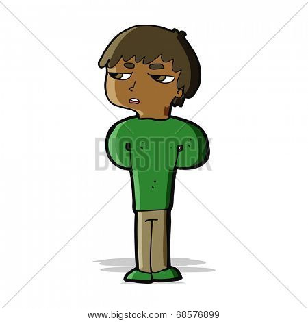 cartoon antisocial boy