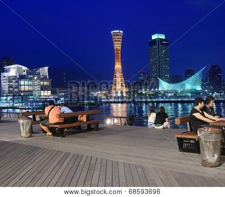 Kobe Harbour night view