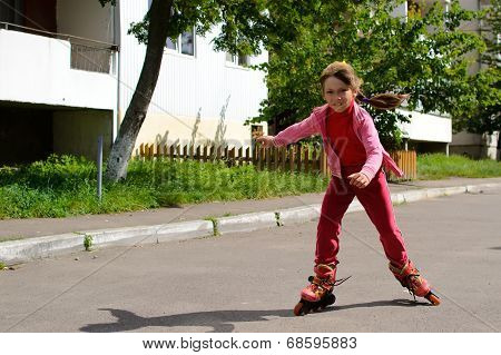 Girl  Roller Skating
