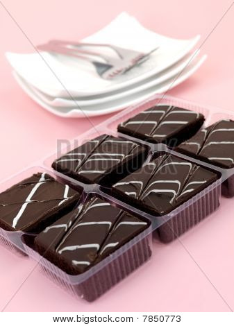 Chocolate Mud Cake výseče