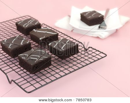 Chocolate Mud Cake výseče