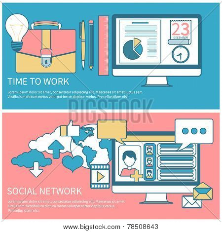 Social network and time to work