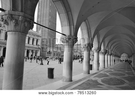 Colonnade Of Palazzo Ducale