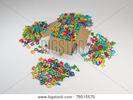 Box Overfull By Colored Letters