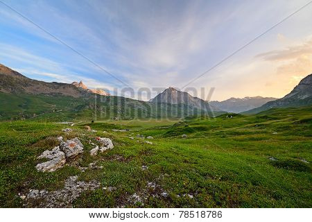 Sunset In The Alps