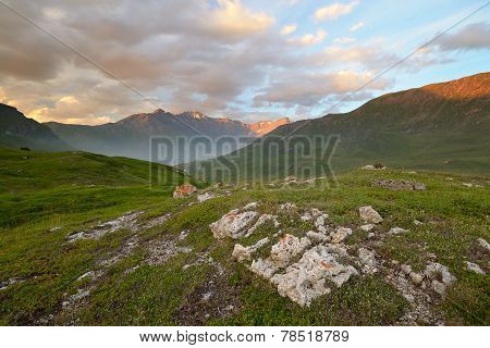 Sunset In The Alps