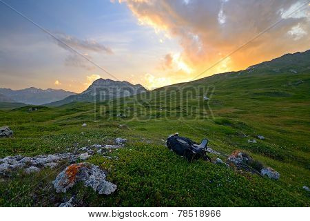 Sunset In The Alps